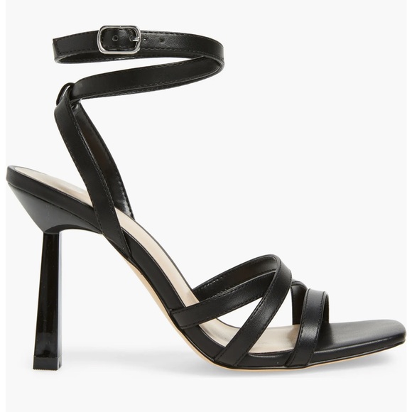 Nordstrom Black Strappy Heels/Heeled Sandals - Picture 2 of 10